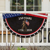 Bigfoot USA 250th Anniversary Patriotic Fan Flag Sasquatch 250 Years Vintage American Flag 4th of July