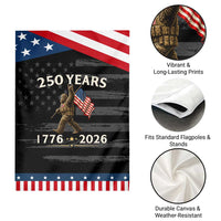 Bigfoot USA 250th Anniversary Patriotic Garden Flag Sasquatch 250 Years Vintage American Flag 4th of July