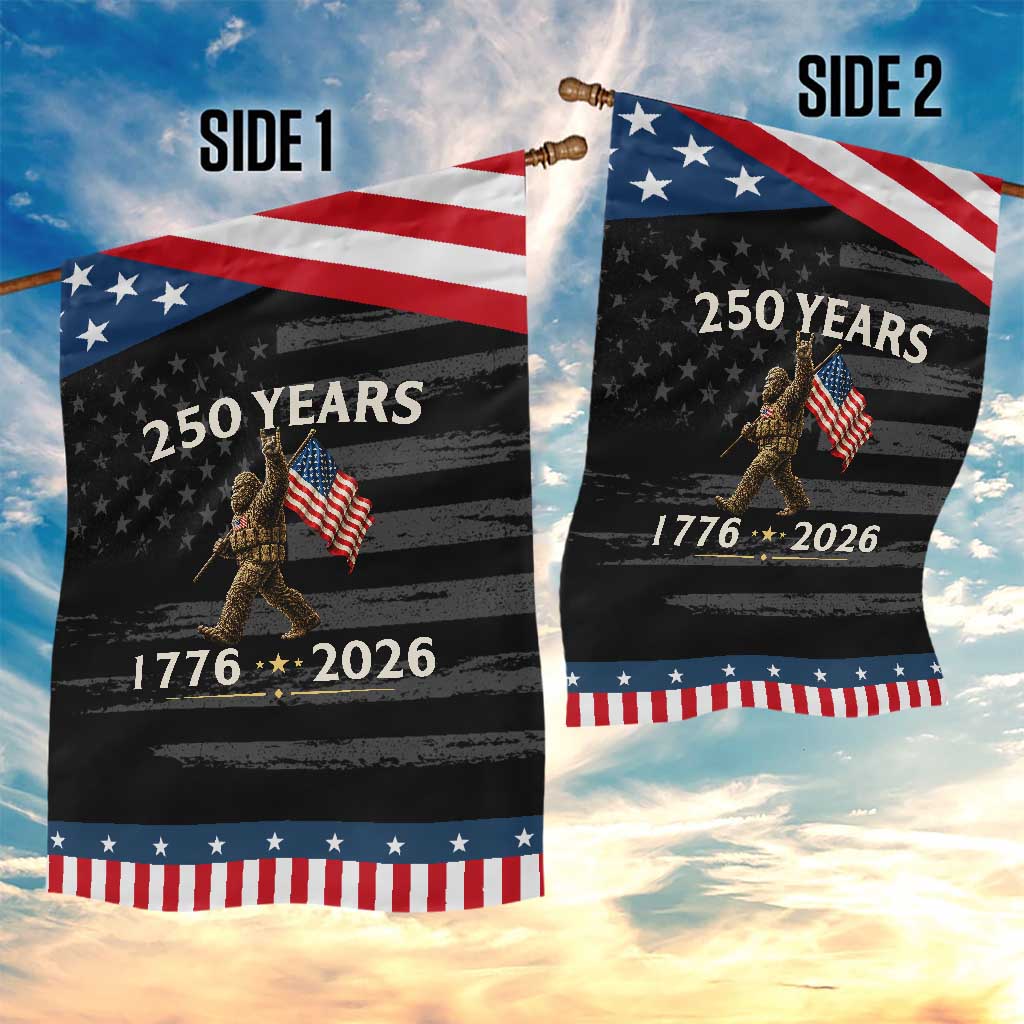 Bigfoot USA 250th Anniversary Patriotic Garden Flag Sasquatch 250 Years Vintage American Flag 4th of July