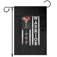 Cool Heart Surgery Warrior Garden Flag Coronary Bypass Artery Open Heart Surgery Heartbeat American Flag