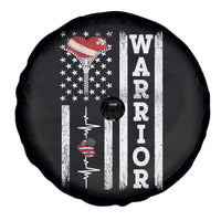 Cool Heart Surgery Warrior Spare Tire Cover Coronary Bypass Artery Open Heart Surgery Heartbeat American Flag