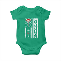 Cool Heart Surgery Warrior Baby Onesie Coronary Bypass Artery Open Heart Surgery Heartbeat American Flag