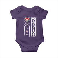 Cool Heart Surgery Warrior Baby Onesie Coronary Bypass Artery Open Heart Surgery Heartbeat American Flag