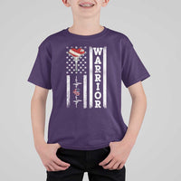 Cool Heart Surgery Warrior T Shirt For Kid Coronary Bypass Artery Open Heart Surgery Heartbeat American Flag