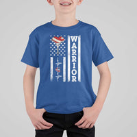 Cool Heart Surgery Warrior T Shirt For Kid Coronary Bypass Artery Open Heart Surgery Heartbeat American Flag