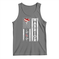 Cool Heart Surgery Warrior Tank Top Coronary Bypass Artery Open Heart Surgery Heartbeat American Flag