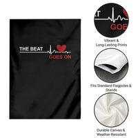 Cool Heart Surgery Survivor Garden Flag Heart Attack Surgery The Beat Goes On Rehab Recover