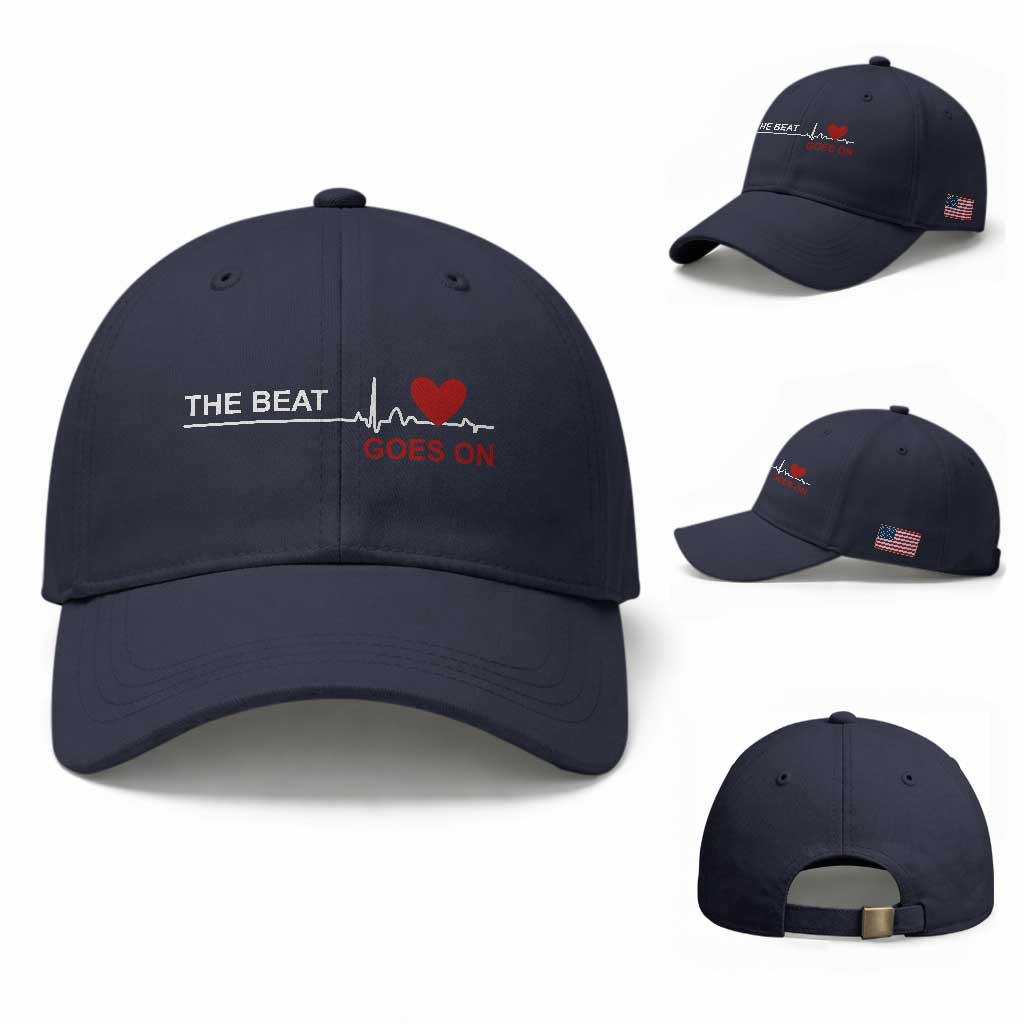 Cool Heart Surgery Survivor Baseball Cap Heart Attack Surgery The Beat Goes On Rehab Recover