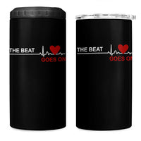 Cool Heart Surgery Survivor 4 in 1 Can Cooler Tumbler Heart Attack Surgery The Beat Goes On Rehab Recover