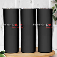 Cool Heart Surgery Survivor Skinny Tumbler Heart Attack Surgery The Beat Goes On Rehab Recover