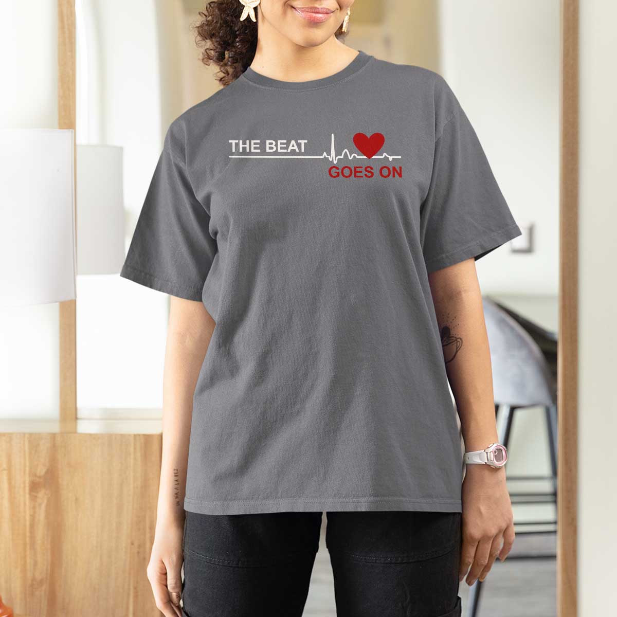 Cool Heart Surgery Survivor T Shirt For Women Heart Attack Surgery The Beat Goes On Rehab Recover