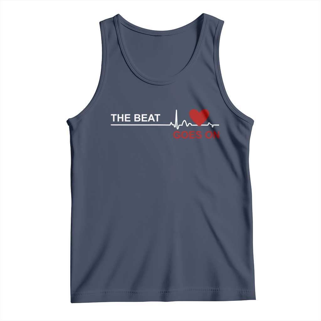 Cool Heart Surgery Survivor Tank Top Heart Attack Surgery The Beat Goes On Rehab Recover