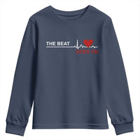 Cool Heart Surgery Survivor Youth Sweatshirt Heart Attack Surgery The Beat Goes On Rehab Recover