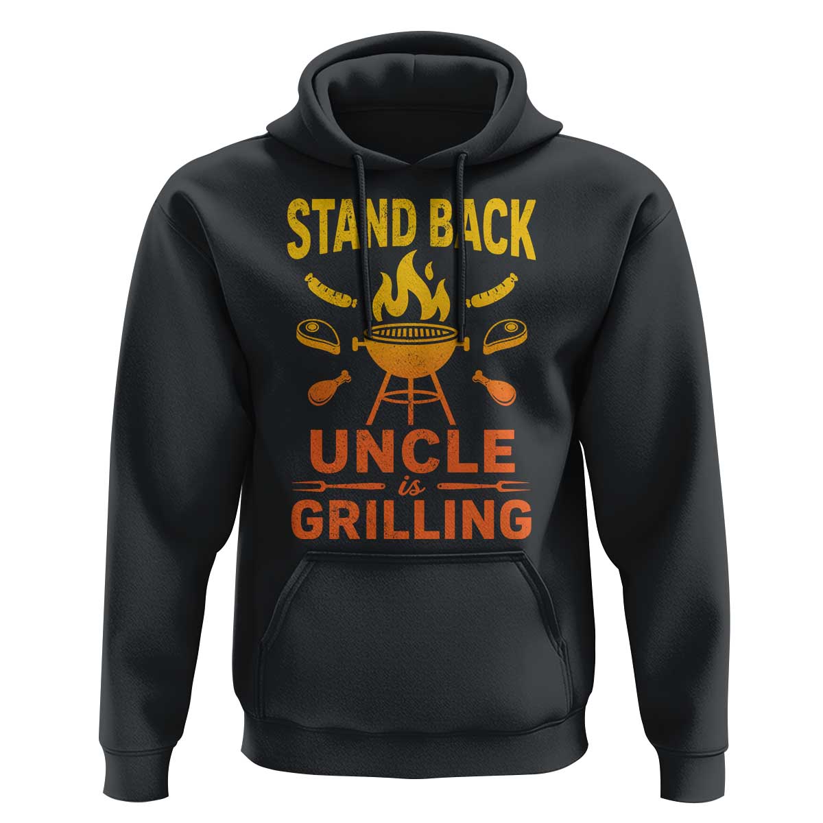 Stand Back Uncle Is Grilling Hoodie Funny Fathers Day BBQ