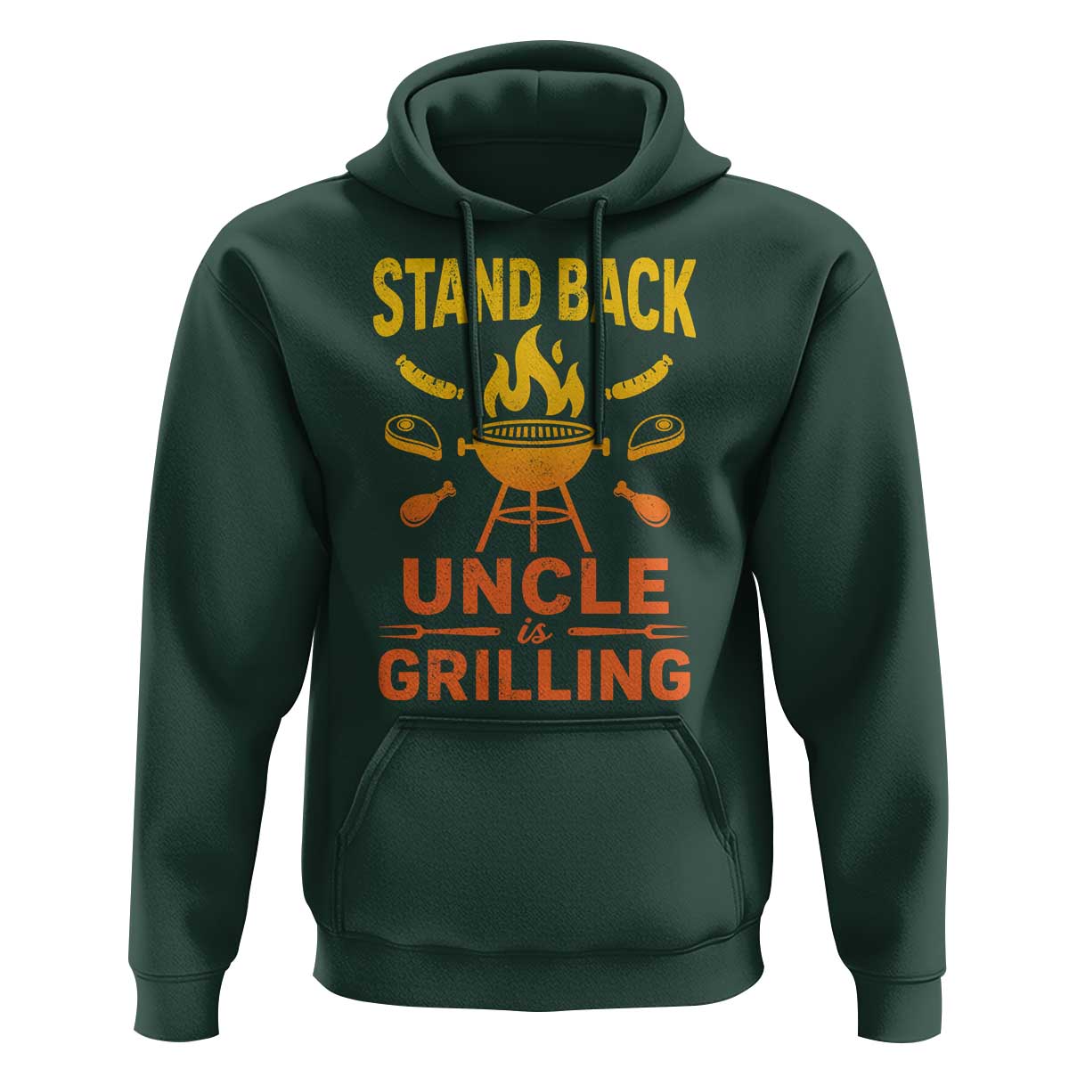 Stand Back Uncle Is Grilling Hoodie Funny Fathers Day BBQ