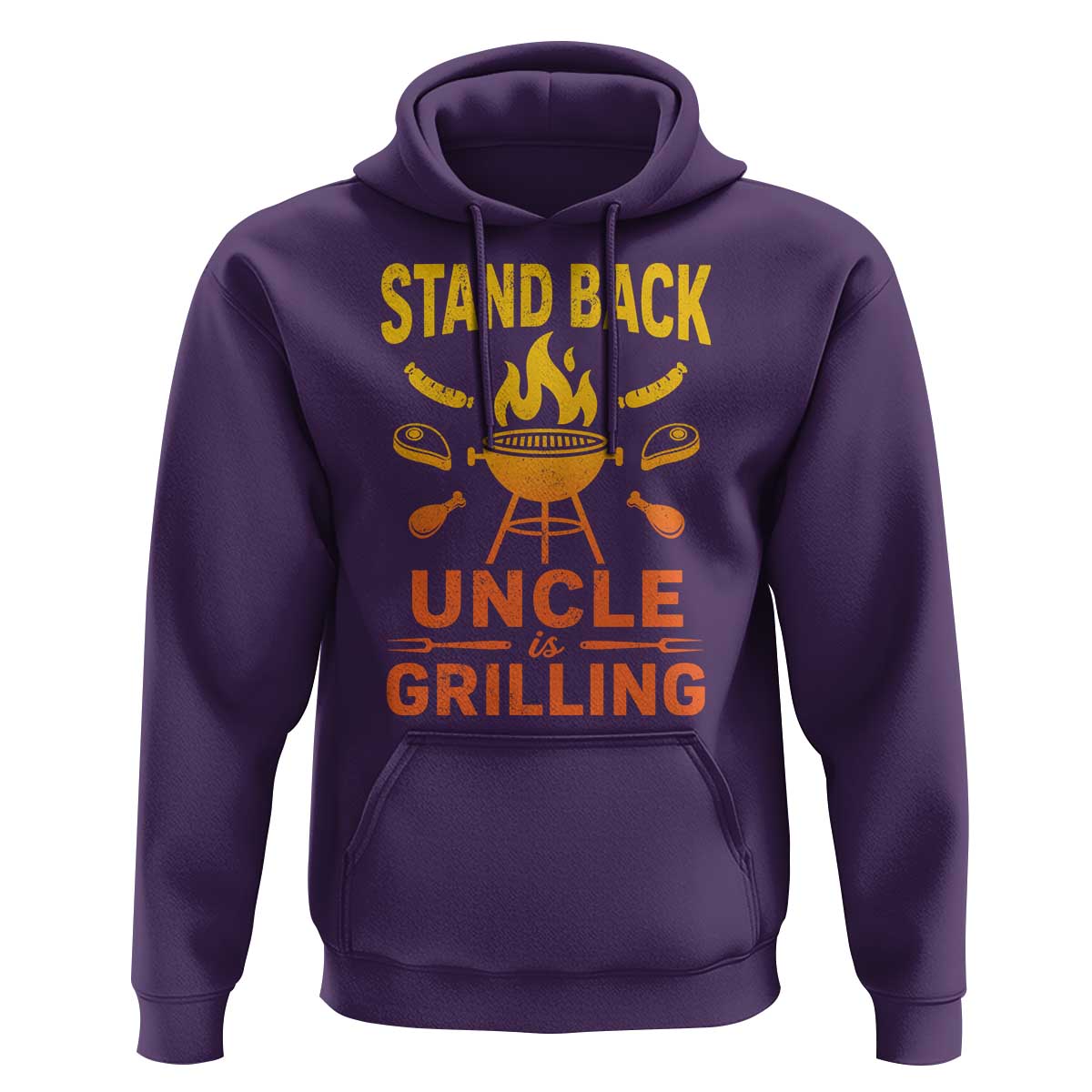 Stand Back Uncle Is Grilling Hoodie Funny Fathers Day BBQ