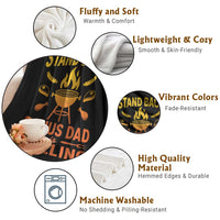 Funny Grilling Bonus Dad Throw Blanket BBQ Stepdad Grill Masters Sarcastic