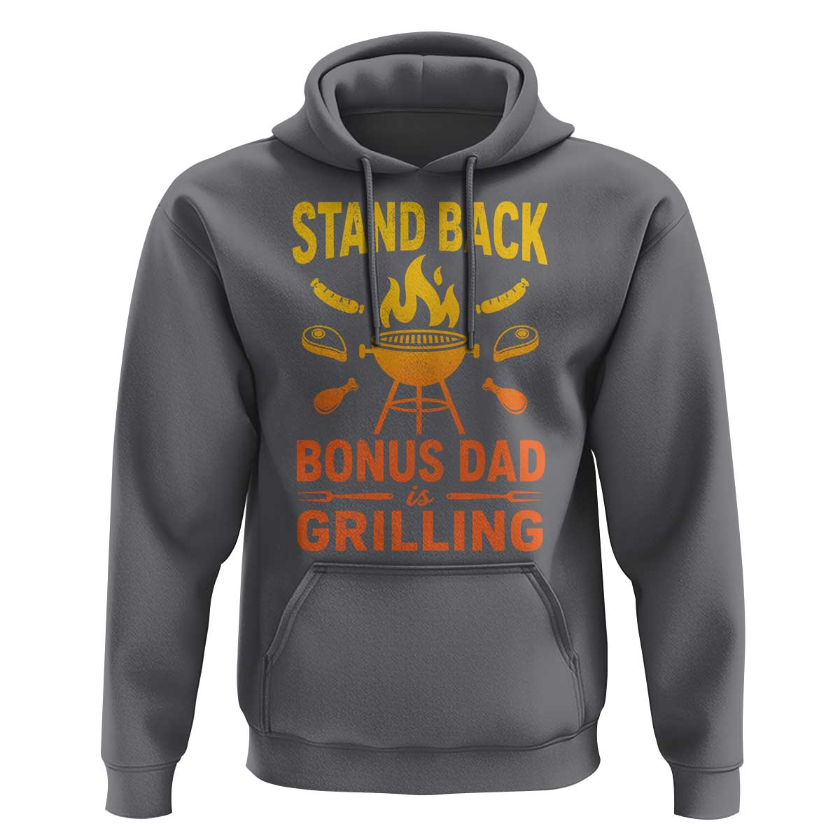 Funny Grilling Bonus Dad Hoodie BBQ Stepdad Grill Masters Sarcastic