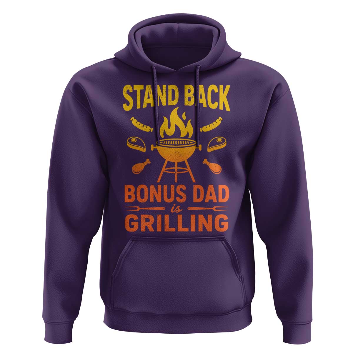 Funny Grilling Bonus Dad Hoodie BBQ Stepdad Grill Masters Sarcastic