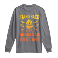 Funny Grilling Bonus Dad Long Sleeve Shirt BBQ Stepdad Grill Masters Sarcastic