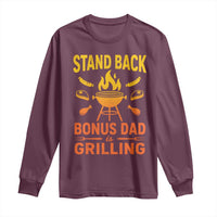 Funny Grilling Bonus Dad Long Sleeve Shirt BBQ Stepdad Grill Masters Sarcastic
