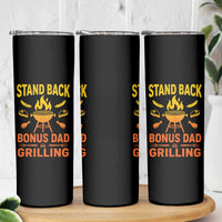 Funny Grilling Bonus Dad Skinny Tumbler BBQ Stepdad Grill Masters Sarcastic