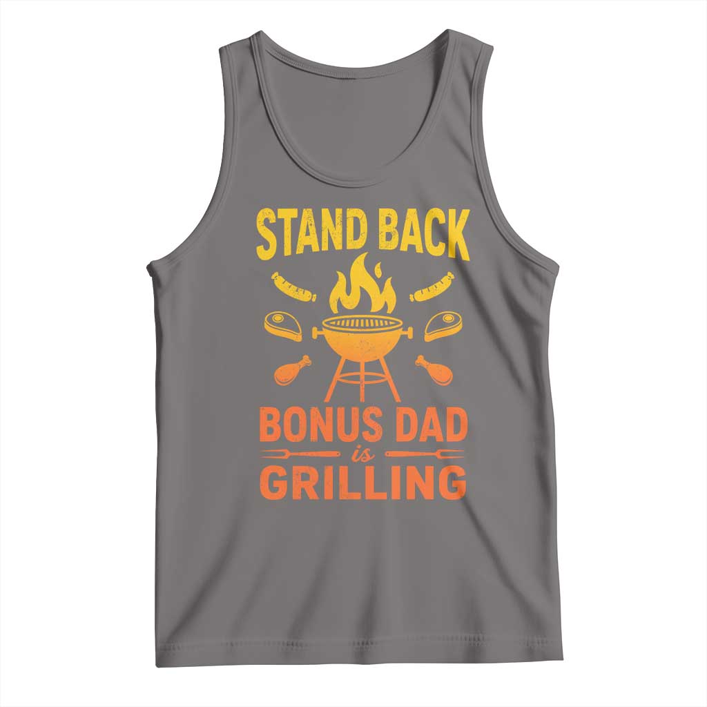Funny Grilling Bonus Dad Tank Top BBQ Stepdad Grill Masters Sarcastic