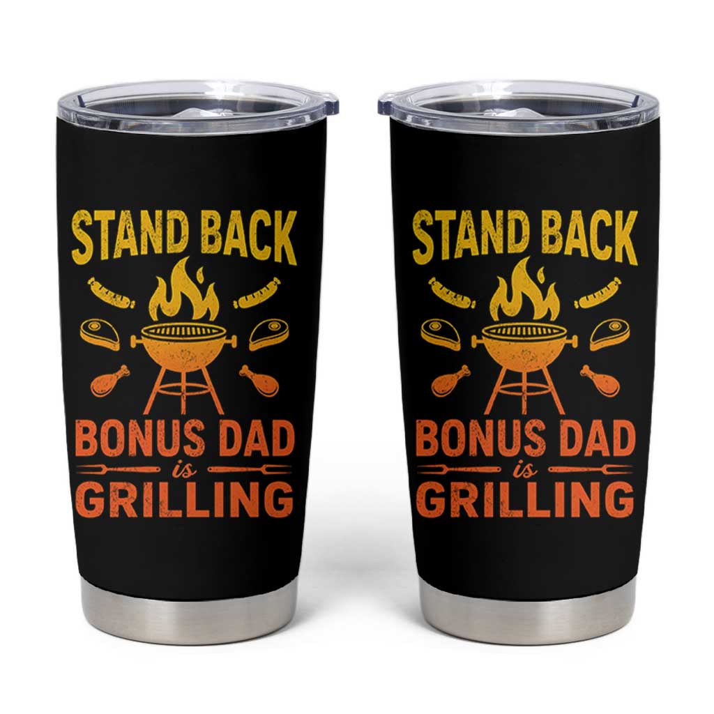 Funny Grilling Bonus Dad Tumbler Cup BBQ Stepdad Grill Masters Sarcastic