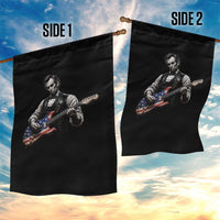 Vintage Abraham Lincoln Abe Lincoln Playing Guitar Garden Flag Humor Patriotic