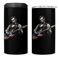Vintage Abraham Lincoln Abe Lincoln Playing Guitar 4 in 1 Can Cooler Tumbler Humor Patriotic