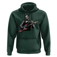 Vintage Abraham Lincoln Abe Lincoln Playing Guitar Hoodie Humor Patriotic