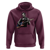 Vintage Abraham Lincoln Abe Lincoln Playing Guitar Hoodie Humor Patriotic