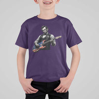 Vintage Abraham Lincoln Abe Lincoln Playing Guitar T Shirt For Kid Humor Patriotic