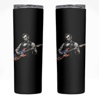 Vintage Abraham Lincoln Abe Lincoln Playing Guitar Skinny Tumbler Humor Patriotic