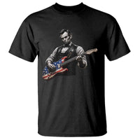 Vintage Abraham Lincoln Abe Lincoln Playing Guitar T Shirt Humor Patriotic