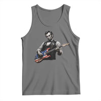 Vintage Abraham Lincoln Abe Lincoln Playing Guitar Tank Top Humor Patriotic