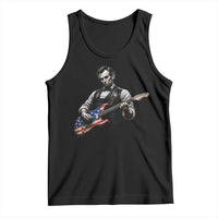 Vintage Abraham Lincoln Abe Lincoln Playing Guitar Tank Top Humor Patriotic
