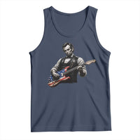 Vintage Abraham Lincoln Abe Lincoln Playing Guitar Tank Top Humor Patriotic