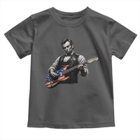 Vintage Abraham Lincoln Abe Lincoln Playing Guitar Toddler T Shirt Humor Patriotic