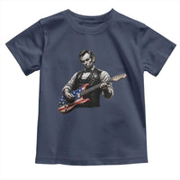 Vintage Abraham Lincoln Abe Lincoln Playing Guitar Toddler T Shirt Humor Patriotic