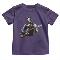 Vintage Abraham Lincoln Abe Lincoln Playing Guitar Toddler T Shirt Humor Patriotic