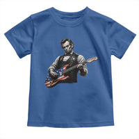 Vintage Abraham Lincoln Abe Lincoln Playing Guitar Toddler T Shirt Humor Patriotic
