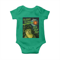Funny UFO Alien Cat Selfie Baby Onesie Retro Space Sci-Fi Cat Pilot - Wonder Print Shop