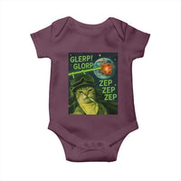 Funny UFO Alien Cat Selfie Baby Onesie Retro Space Sci-Fi Cat Pilot - Wonder Print Shop