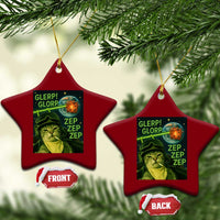 Funny UFO Alien Cat Selfie Ceramic Ornament Retro Space Sci-Fi Cat Pilot - Wonder Print Shop