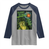 Funny UFO Alien Cat Selfie Raglan Shirt Retro Space Sci-Fi Cat Pilot - Wonder Print Shop