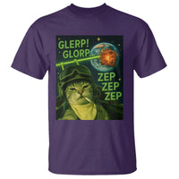 Funny UFO Alien Cat Selfie T Shirt Retro Space Sci-Fi Cat Pilot - Wonder Print Shop