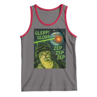 Funny UFO Alien Cat Selfie Tank Top Retro Space Sci-Fi Cat Pilot - Wonder Print Shop