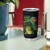 Funny UFO Alien Cat Selfie Tumbler Cup Retro Space Sci-Fi Cat Pilot - Wonder Print Shop