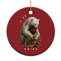 MMIW Native American Christmas Ornament Spirit Bear Protecting Indigenous Woman MMIWG - Wonder Print Shop